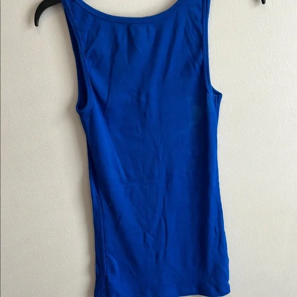 Old Navy Blue Fitted Sleeveless Tank Top - Picture 4 of 4